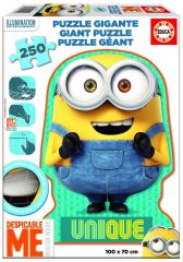 EDU16554 - Puzzle GÉANT du dessin animé MINIONS - Bob  250 Pièces - Dimension 100 x 70 cm