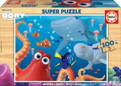 EDU16794 - Puzzle du dessin animé Le monde de DORY 100 Pièces - Dimensions 36 x 26 cm
