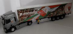 ELI116045 - Camion 4x2 RENAULT T Tautliner et remorque aux couleurs Biarritz Olympic des transports Mendy