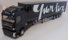 ELI116239 - Camion 4x2 VOLVO FH 4 Globetrotter avec semi 3 essieux aux couleurs des Transports QUERLIOZ
