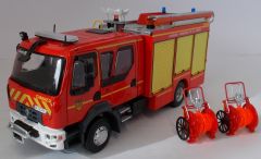 ELI116288 - Camion de pompier du département la Sarthe Renault D15 FPTSR Gimaex SDIS 72 édité à 500 pièces