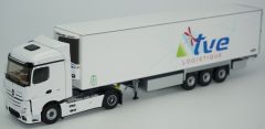 ELI116291 - Camion 4x2 MERCEDES Actros 2 et remorque frigorifique CHEREAU aux couleurs TVE Logistique