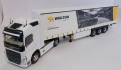 ELI116645 - Camion 4x2 VOLVO FH4 460 avec semi 3 essieux Tautliner aux couleurs des transports Wielton