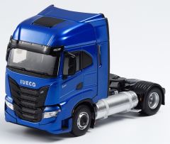 ELI116668 - Camion 4x2 solo IVECO S-Way NP 460 de couleur bleu métallisé