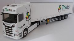 ELI116706 - Camion 4x2 SCANIA S500 avec semi Tautliner 3 essieux aux couleurs des Transports Tradis