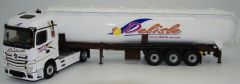 ELI116711 - Camion 4x2 MERCEDES Actros 5 Streamspace avec semi citerne pulvée 3 essieux aux couleurs des transports Delisle