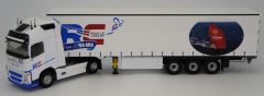 ELI116724 - Camion 4x2 VOLVO FH4 Globetrotter XL avec semi Tautliner 3 essieux aux couleurs Rouillé Coulon 60 ans