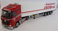 ELI116728 - Camion 4x2 MERCEDES Actros 5 Streamspace avec semi réfrigérante Schmitz Cargobull aux couleurs des transports Coutarel