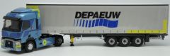 ELI116736 - Camion 4x2 RENAULT T avec semi Tautliner 3 essieux aux couleurs des Transports Depaeuw
