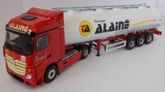 ELI116738 - Camion 4x2 MERCEDES Actros 5 1848 avec semi citerne alimentaire aux couleurs des Transports Alainé