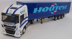 ELI116802 - Camion 4x2 IVECO Stralis NP avec semi Tautliner 3 essieux aux couleurs des Transports HOUTCH