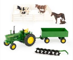 ERT15474 - Tracteur avec accessoires et animaux - JOHN DEERE 4020