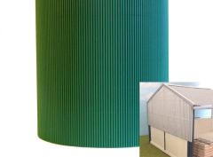 FB036C - Carton ondulé Dimensions 50x70 cm de couleur Vert