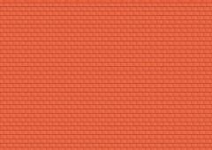 FBR01 - Lot de 5 feuilles A4 imitation Tuiles de couleur Terracotta