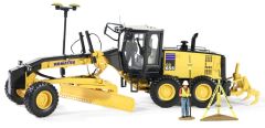 FIGE50-3264T - KOMATSU GD655-5 GPS niveleuse avec ripper et GPS Topcon figurine et GPS incluse