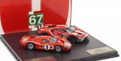 IXO-SP-FGT-43003-SET - 2 voitures des 24h du Mans – FORD GT N°67 2019 et FORD GT40 N°1 1967