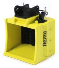 GF72-8 - Accessoire pour pelle de 16/20 tonnes  - Godet concasseur REMU EX140 pour largeur d'attelage: 8mm