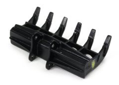 GF76B - Accessoire pour pelle de 25 à 35 Tonnes - Godet râteau BMC de couleur Noir