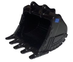 Accessoire pour pelle de 65-80 T – Godet de couleur noir RESCHKE 70T
