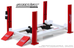 GREEN13549 - Pont élévateur de garage 4 pieds de la marque SUNNIT de couleur rouge et blanc non monté