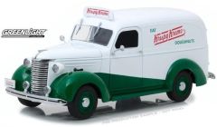 GREEN18240 - Voiture américaine utilitaire publicitaire CHEVROLET Panel Truck aux couleurs Krispy kreme Doughnutes