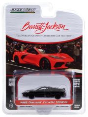 GREEN37220-F - Voiture sportive américaine CHEVROLET Corvette Stingray de 2020 de couleur noire vendue en blister