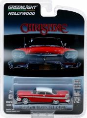 GREEN44840-B - Voiture du film Christine de 1983 PLYMOUTH Fury 1958 vitres noires article vendue sous blister