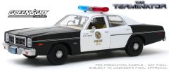 GREEN84101 - Voiture du film Terminator de 1984 DODGE Monaco Metropolitan Police 1977