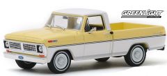 GREEN86339 - Voiture pick-up FORD F-100 de 1970 de couleur jaune et blanc