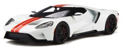 GT097 - Voiture de couleur blanche avec bandes rouges - FORD GT