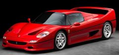 GT342 - Voiture sportive couleur rouge de 1995 – FERRARI F50