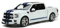 GT824 - Voiture couleur blanche avec bandes bleue de 2017 – SHELBY F150 super snake