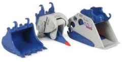 GF24SET2 - Accessoire pour pelle de 18 à 25 Tonnes - Ripper XCENTRIC XR20 - Godet 30DK130 - Godet Concasseur XCENTRIC XC30 et attache rapide SM80