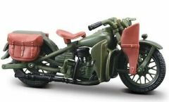 MST4161 - Moto de 1942 verte - HARLEY DAVIDSON  WLA Flathead