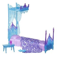 HASB5177 - Jouet pour enfant - Lit à baldaquin d'ELSA avec accessoires du dessin animée la REINE DES NEIGE