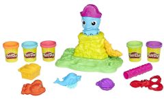 HASE0800 - Pâte à modeler PLAY-DOH - La Pieuvre avec 5 pots, une pieuvre et des accessoires