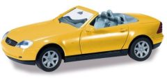 HER012188-005 - Voiture cabriolet de couleur jaune en Kit - MERCEDES-BENZ SLK