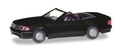 HER013222 - Voiture cabriolet - Mercedes-Benz 500 SL de couleur Noire à monter soi même
