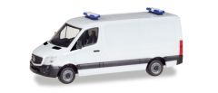HER013314 - Véhicule utilitaire avec gyrophare bleu - Mercedes-Benz Sprinter de couleur Blanc à monter soi même