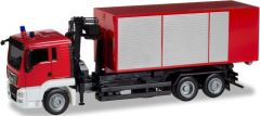 HER013406 - Camion de pompier 6x2 MAN TGS L équipé d'une grue avec caisse déposable ensemble non monté