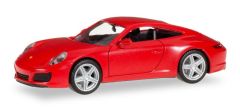HER028523 - Voiture coupé Porsche 911 Carera 2 de couleur Rouge indien
