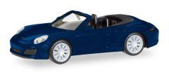 HER038898 - Voiture cabriolet - Porsche 911 Carrera 4S de couleur Bleu métallique