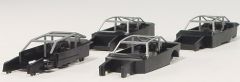 HER051354 - Ensemble de 4 chassis de voitures à monter