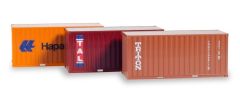 HER076432-003 - Set de 3 Containers 20 Pieds de marque HAPAG-LLOYD/TAL/TRITON