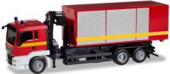 HER093705 - Camion de pompier 6x2 MAN TGS L équipé d'une grue avec caisse déposable