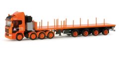 HER156004 - Camion Scania R HL avec plateau aux couleurs du transitaire VAN GRINSVEN