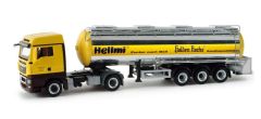HER158220 - Camion citerne alimentaire chromé Man TGX XLX aux couleurs du trasporteur HELLMI