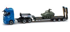 HER159289 - Camion Mercedes-Benz Actros LH08 avec porte engins et Tank aux couleurs du transporteur HEGMANN