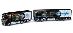 HER301855 - Camion porteur Scania R09 avec Dolly et remorque aux couleurs du transporteur OSTROM