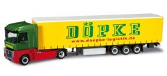 HER302739 - Camion Renault Magnum avec remorque aux couleurs du transporteur  DOPKE